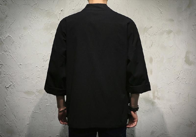 Black Classic Kimono Cardigan Streetwear Brand Techwear Combat Tactical YUGEN THEORY