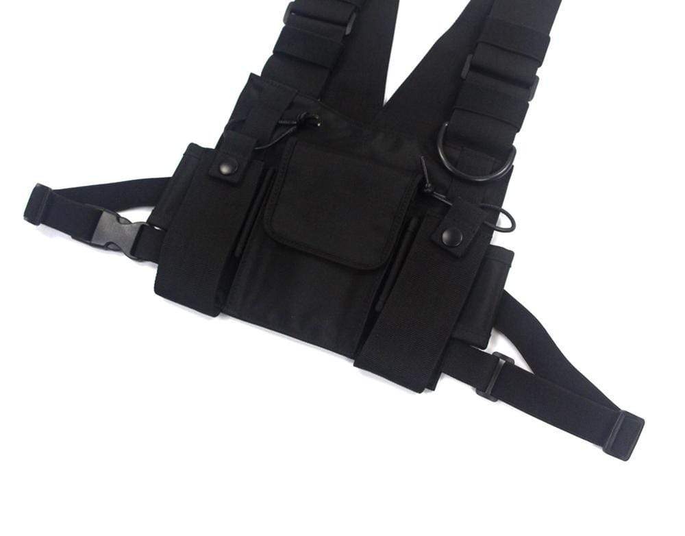 Blackout Chest Cyberpunk Techwear Bag – Yugen Theory