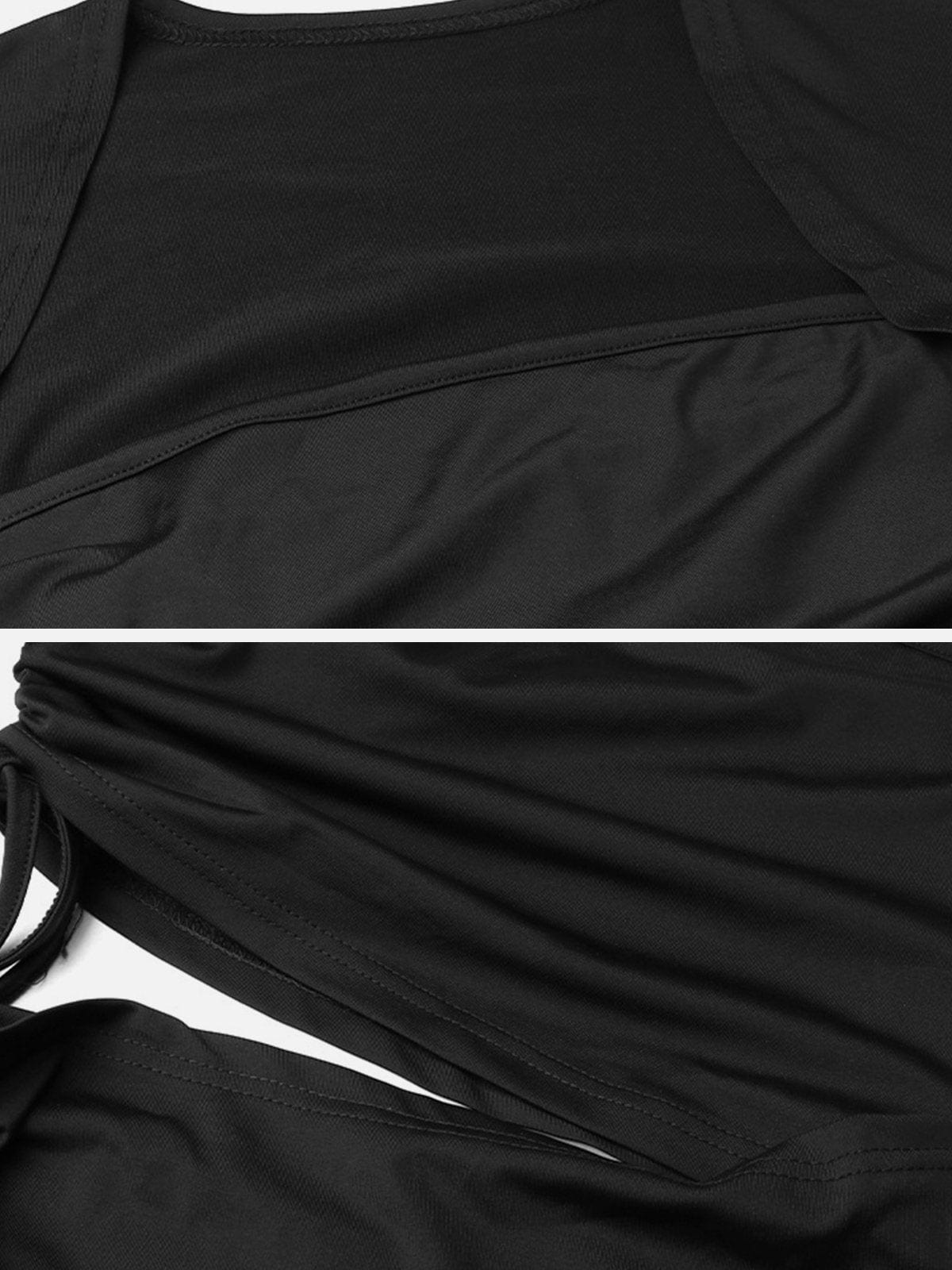 Dark Drawstring Dress Streetwear Brand Techwear Combat Tactical YUGEN THEORY