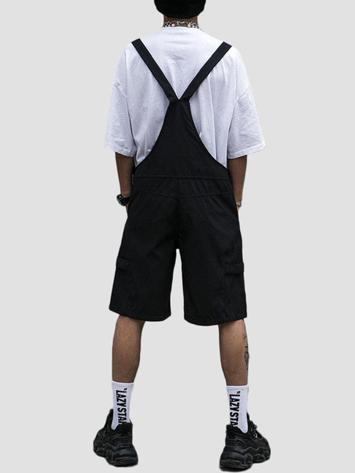 Functional Dark Solid Color Cotton overalls Streetwear Brand Techwear Combat Tactical YUGEN THEORY