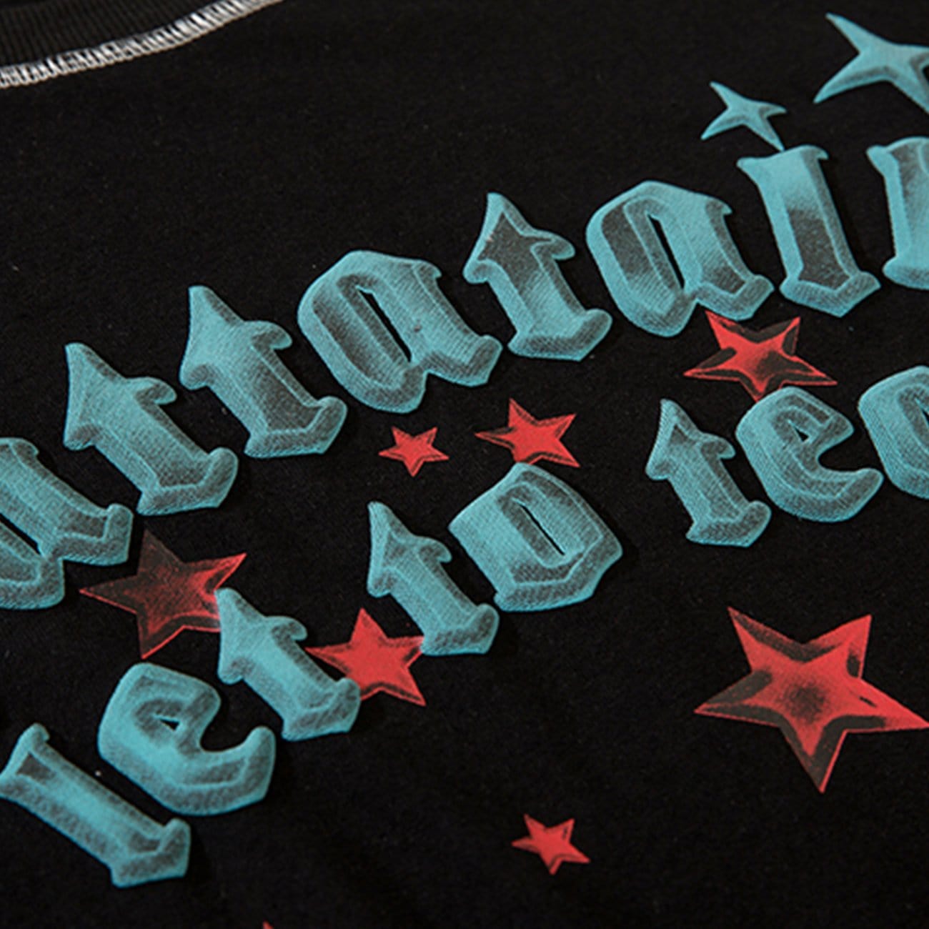 Letter Stars Graphic Tee Streetwear Brand Techwear Combat Tactical YUGEN THEORY