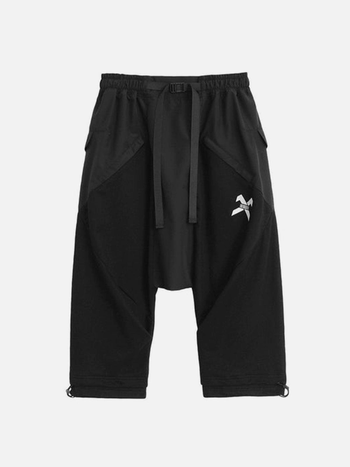 Multi Pockets Drawstring Calf Pants Streetwear Brand Techwear Combat Tactical YUGEN THEORY