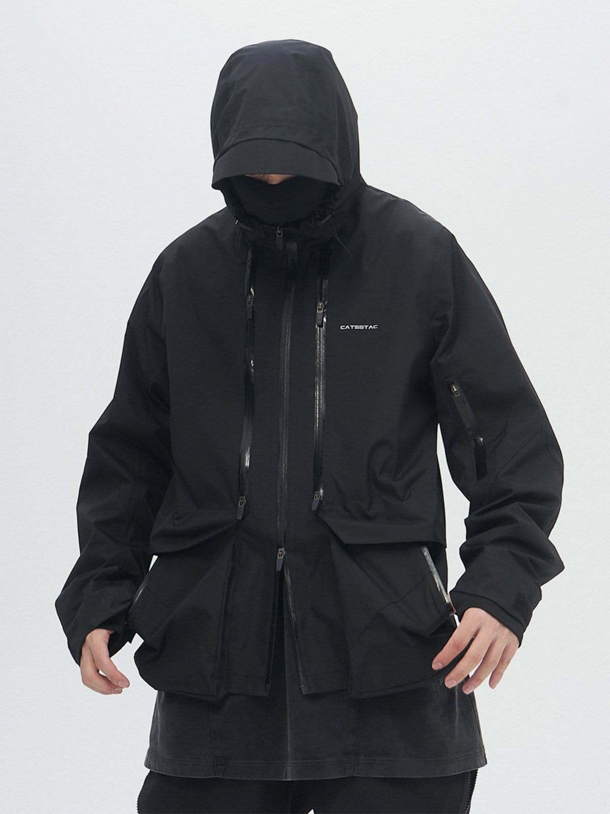 Multi Zip Up Waterproof Jacket Streetwear Brand Techwear Combat Tactical YUGEN THEORY