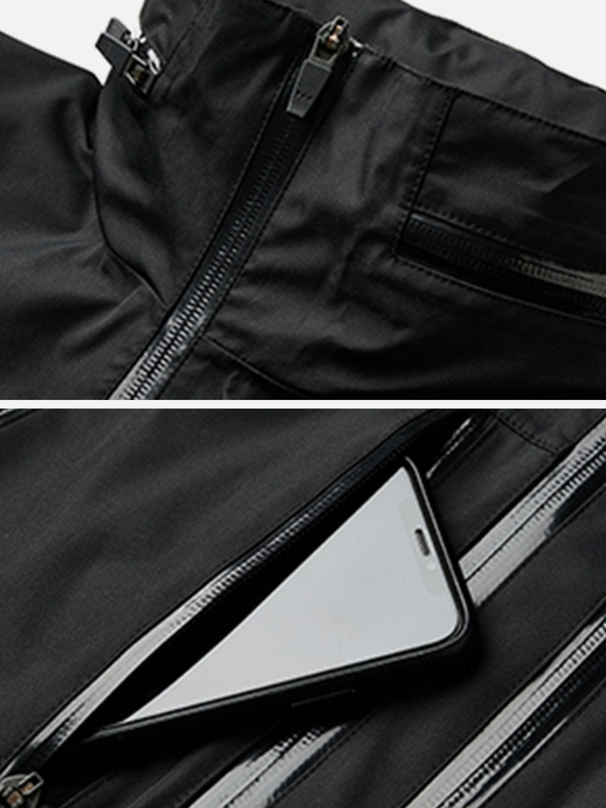 Multi Zip Up Waterproof Jacket Streetwear Brand Techwear Combat Tactical YUGEN THEORY