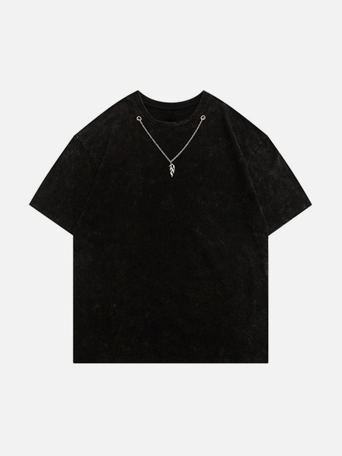 Necklace Washed Tee Streetwear Brand Techwear Combat Tactical YUGEN THEORY