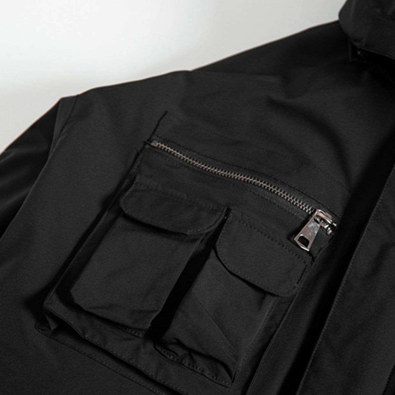 Removable Multi Pockets Winter Coat Streetwear Brand Techwear Combat Tactical YUGEN THEORY