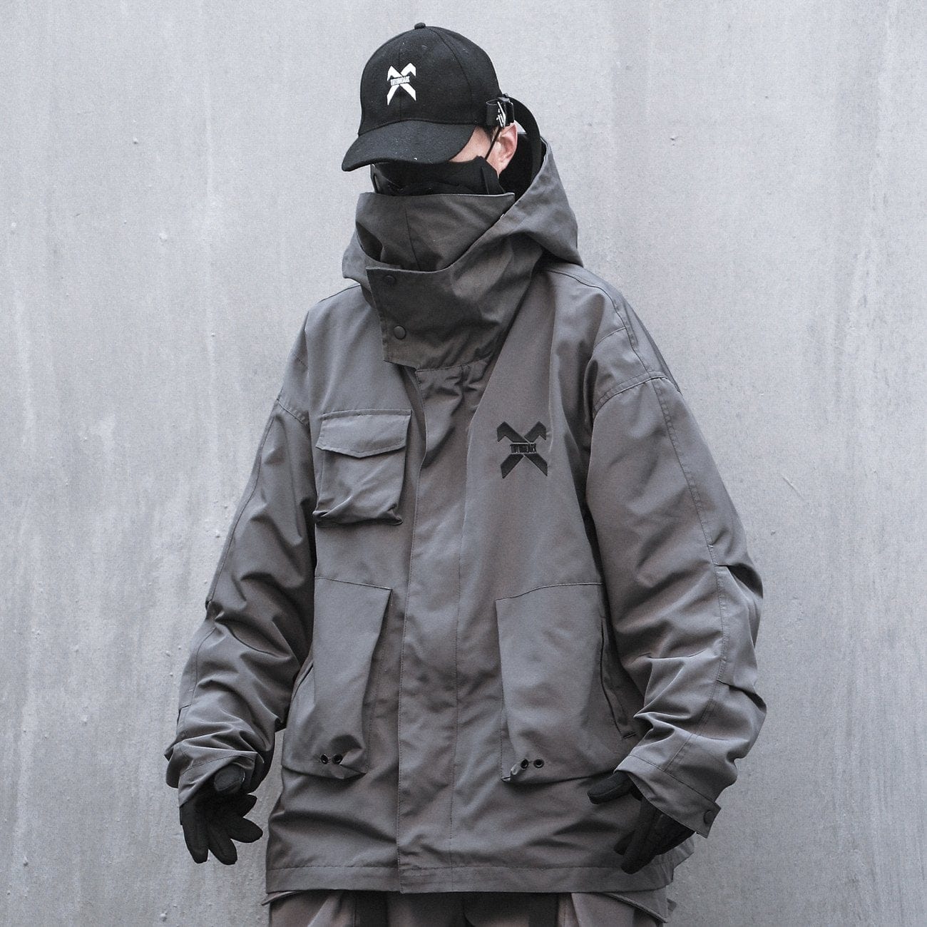 Techwear Multi Pockets Embroidery Cargo Jacket Streetwear Brand Techwear Combat Tactical YUGEN THEORY
