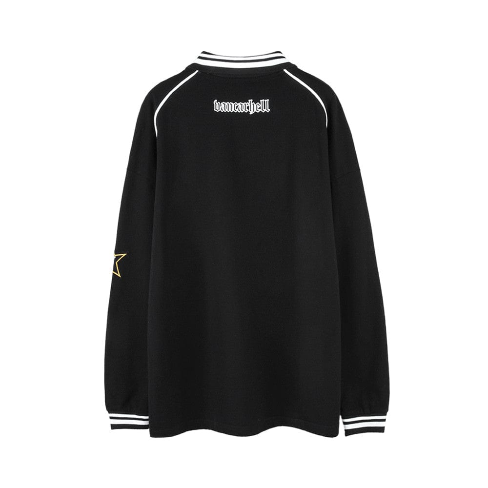 VANCARHELL Long Sleeve Polo Shirt Streetwear Brand Techwear Combat Tactical YUGEN THEORY