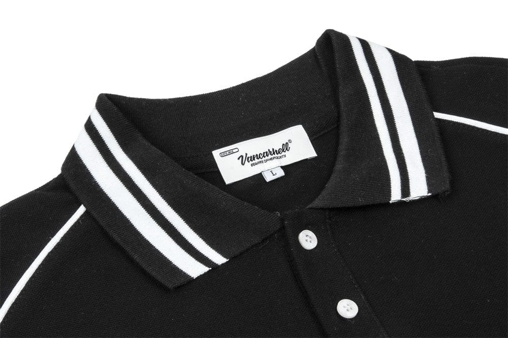 VANCARHELL Long Sleeve Polo Shirt Streetwear Brand Techwear Combat Tactical YUGEN THEORY